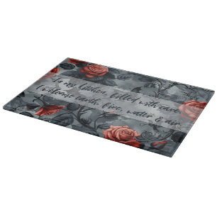 Planche À Découper Créez Vos Propres Roses Rouge Sang Chauves-Souris 