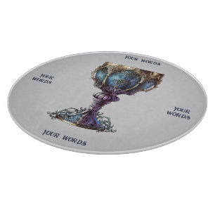 Planche À Découper Créez Votre Propre Calice Bleu Et Violet Avec Bord