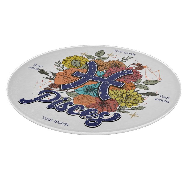 Planche À Découper Créez Votre Propre Carte D'Autel De Poissons Flora (Coin)