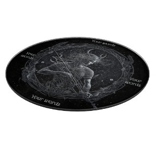 Planche À Découper Créez votre propre carte d'autel mystique Sagittar