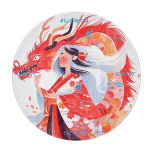 Planche À Découper Créez Votre Propre Déesse Chinoise du Dragon Cramo