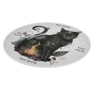 Planche À Découper Créez votre propre familier chat noir magique