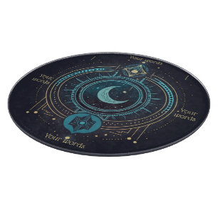 Planche À Découper Créez votre propre lunaire céleste géométrique