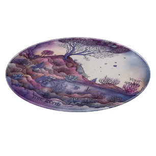 Planche À Découper Créez votre propre paysage d'Imaginaire violet