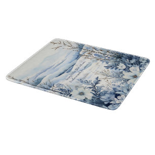 Planche À Découper Créez Votre Propre Paysage Floral d'Hiver Serein