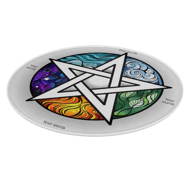 Planche À Découper Créez Votre Propre Pentacle Élémentaire (Coin)