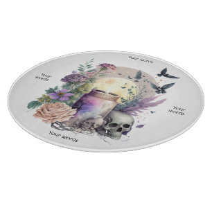 Planche À Découper Créez votre propre plateau Rose en verre gothique