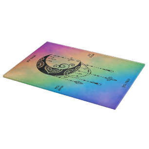 Planche À Découper Créez Votre Propre Silhouette de Lune Boho Envoûta