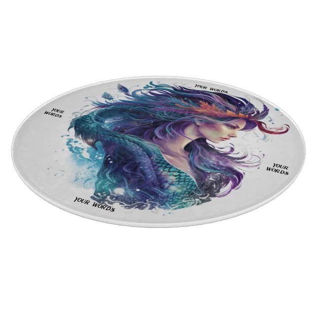 Planche À Découper Créez Votre Propre Sirène Mystique (Coin)