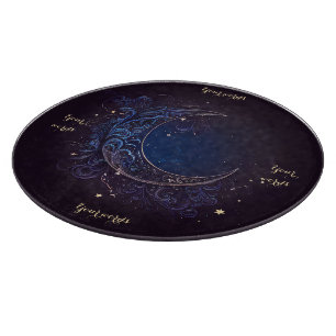 Planche À Découper Créez Votre Propre Tableau d'Autel de Lune Bleue M