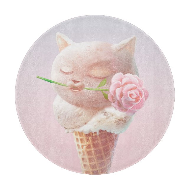 Planche À Découper Crème de glace Kitty - Rosy & Dreamy (Devant)