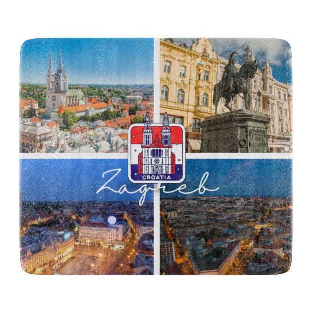 Planche À Découper Croatie | Hrvatska | Zagreb | Capitale de la Croat (Devant)