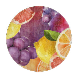 Planche À Découper Cuisine à fruits italienne Imprimer   Citrus aquar