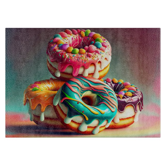 Planche À Découper Cuisine Baking Donuts Coupe (Devant)