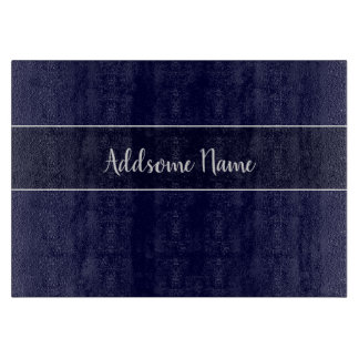 Planche À Découper Cuisine bleu marine couleur solide