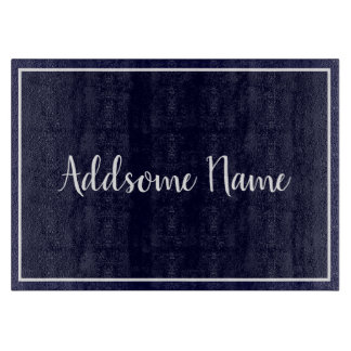 Planche À Découper Cuisine bleu marine couleur solide