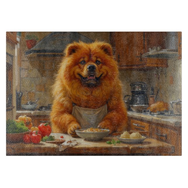 Planche À Découper Cuisine Chow Chow dans la cuisine (Devant)