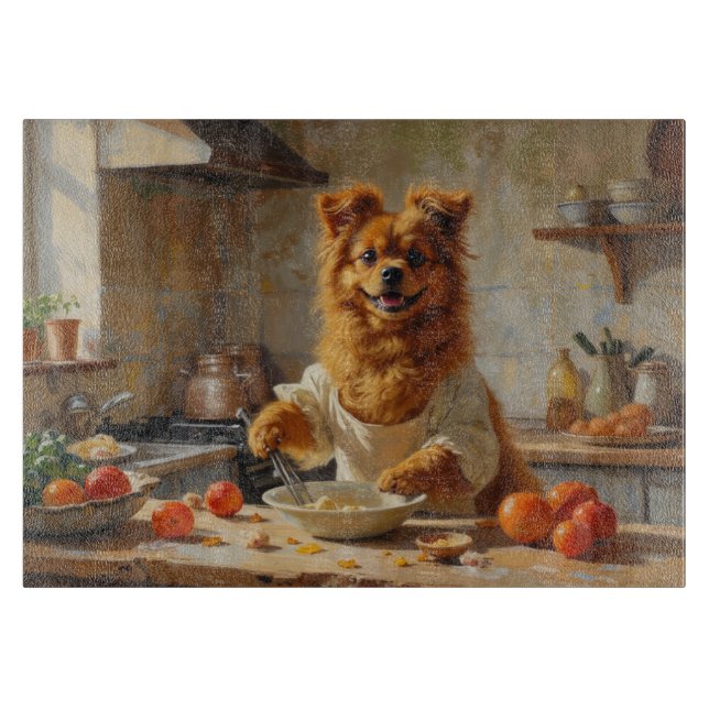 Planche À Découper Cuisine de Lowchen dans la cuisine (Devant)