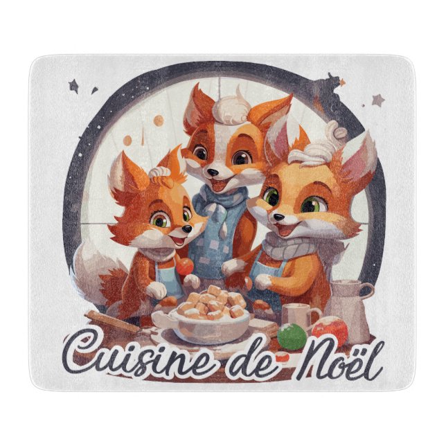 Planche À Découper Cuisine de Noël (Devant)