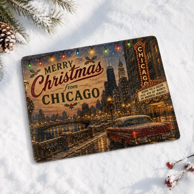 Planche À Découper Cuisine de Noël de Chicago Style de Fêtes (Créateur téléchargé)