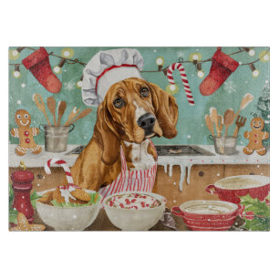 Planche À Découper Cuisine de vacances Coonhound : Festive Noël