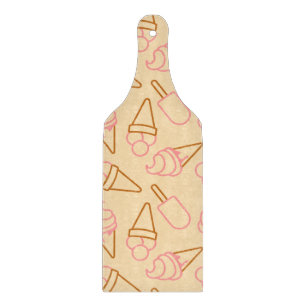 Planche À Découper Cuisine estivale avec contours de glace