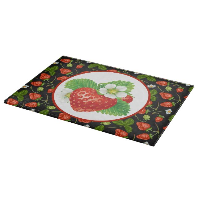 Planche À Découper Cuisine fraise carrelée motif (Coin)