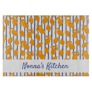 Planche À Découper Cuisine italienne moderne personnalisée Citrons
