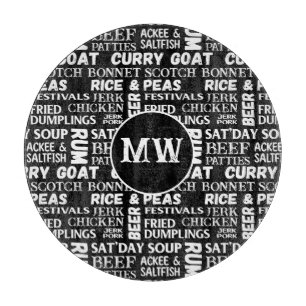 Planche À Découper Cuisine jamaïcaine Cuisine caraïbe Monogramme