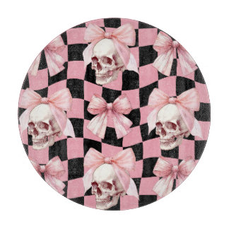 Planche À Découper Cuisine rose cool Squelette Halloween