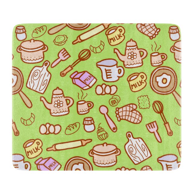 Planche À Découper Cuisine verte (Devant)