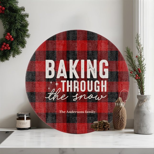 Planche À Découper Cuisson à travers Noël Plaid de Buffalo (Créateur téléchargé)
