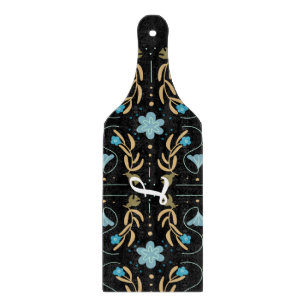 Planche À Découper Custom Blue Floral Folk Art charcuterie