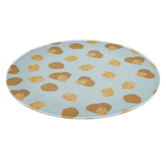 Planche À Découper Cute noix noix Motif Pastel bleu (Coin)