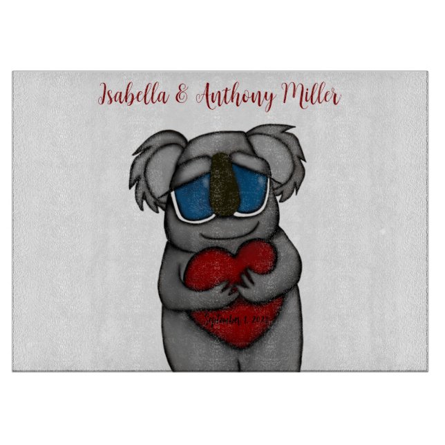 Planche À Découper Cute Ours Koala (Devant)