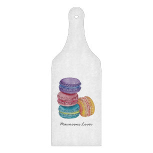 Planche À Découper Cute Rainbow Macaroons In Watercolor