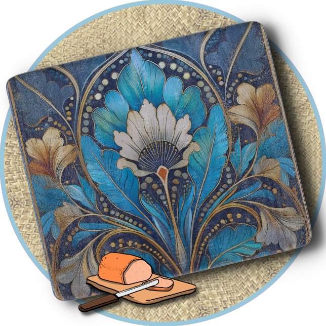 Planche À Découper CUTTING BOARD - Retro Art Deco #5 - Rectangular (Créateur téléchargé)