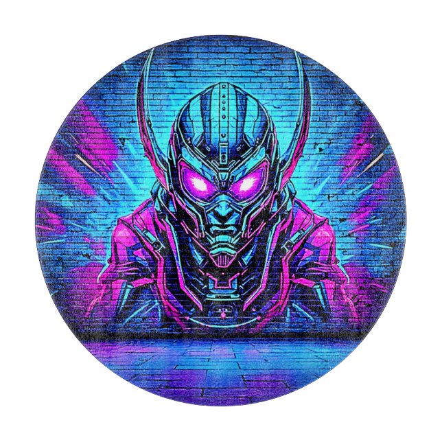 Planche À Découper Cyberpunk Vibe héroïque (Devant)