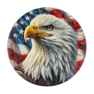 Planche à découper d'aigle patriotique