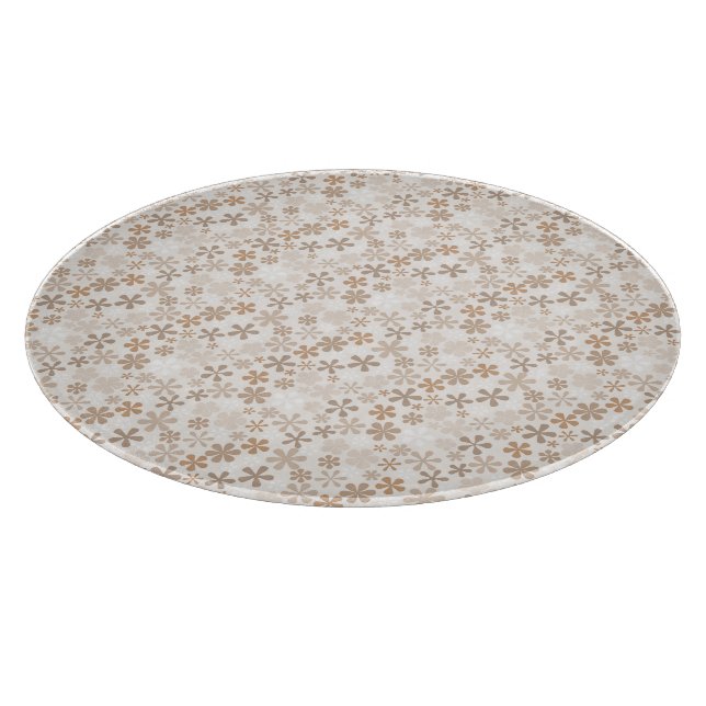 Planche À Découper Daisy Flowers Beige Floral Aesthetic Ditsy Tan (Coin)