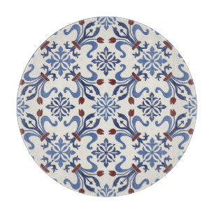 Planche À Découper Damask Majolica Poterie Design Carreaux