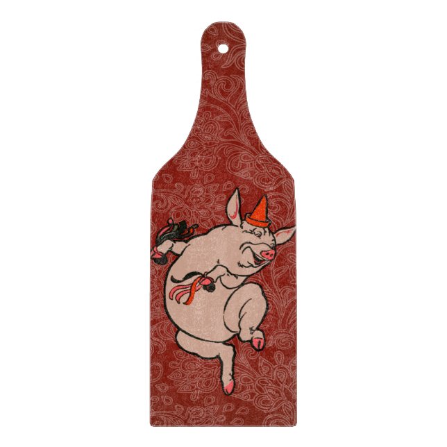 Planche À Découper Dancing Pig Antique Cute Danseuse (Devant)