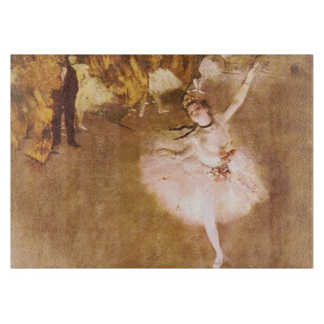 Planche À Découper Danseur de ballet Diplôme de la peinture étoile (Devant)