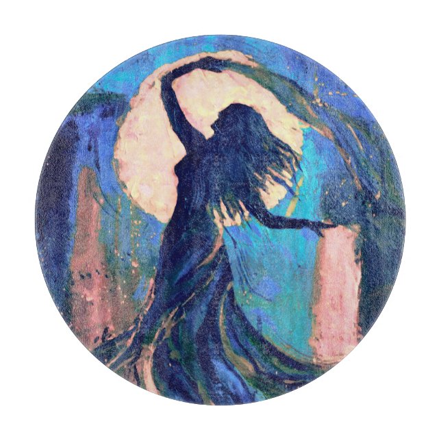 Planche À Découper Danseur du ventre Pleine lune (Devant)