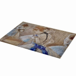 Planche À Découper Danseuse de Degas avec ruban bleu 