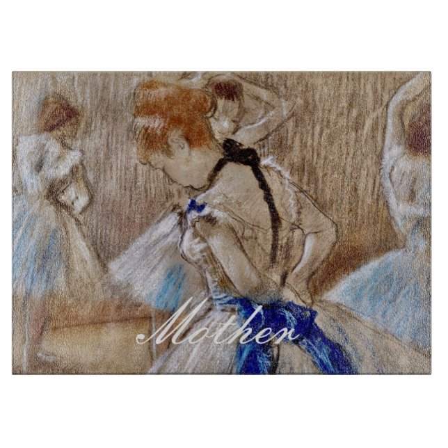Planche À Découper Danseuse Degas Avec Ruban Bleu (Devant)