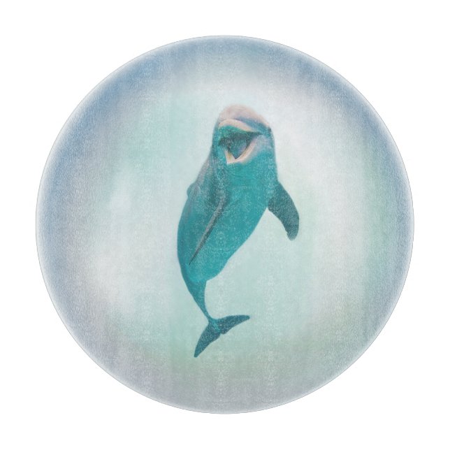 Planche À Découper Dauphin heureux (Devant)