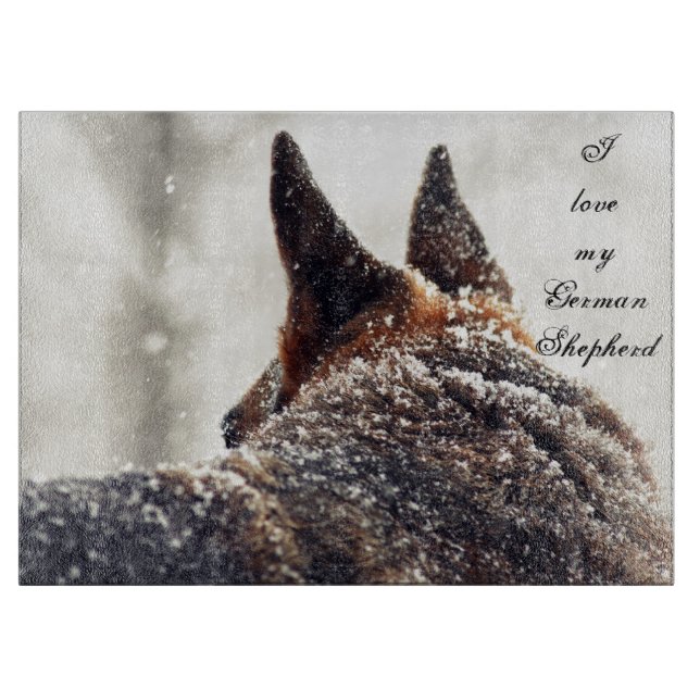 Planche à découper de berger allemand (Devant)