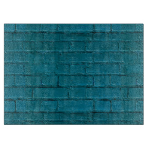 Planche à découper de Bricked de turquoise grand
