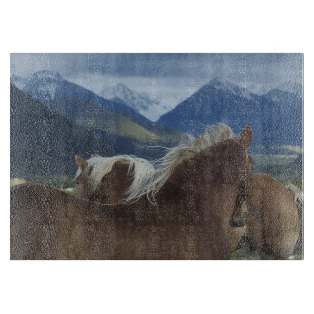 Planche à découper de crinières et de montagnes (Devant)
